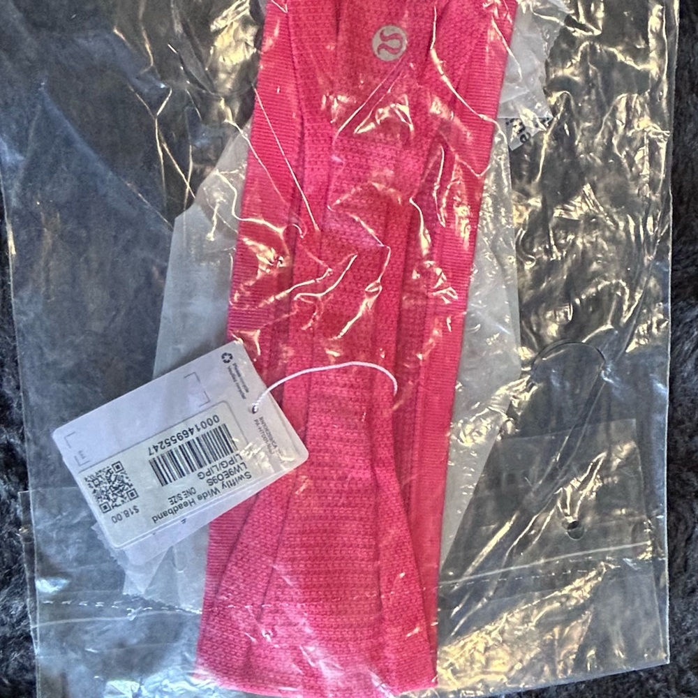 Lululemon Pink lip Gloss Soft speed Headband